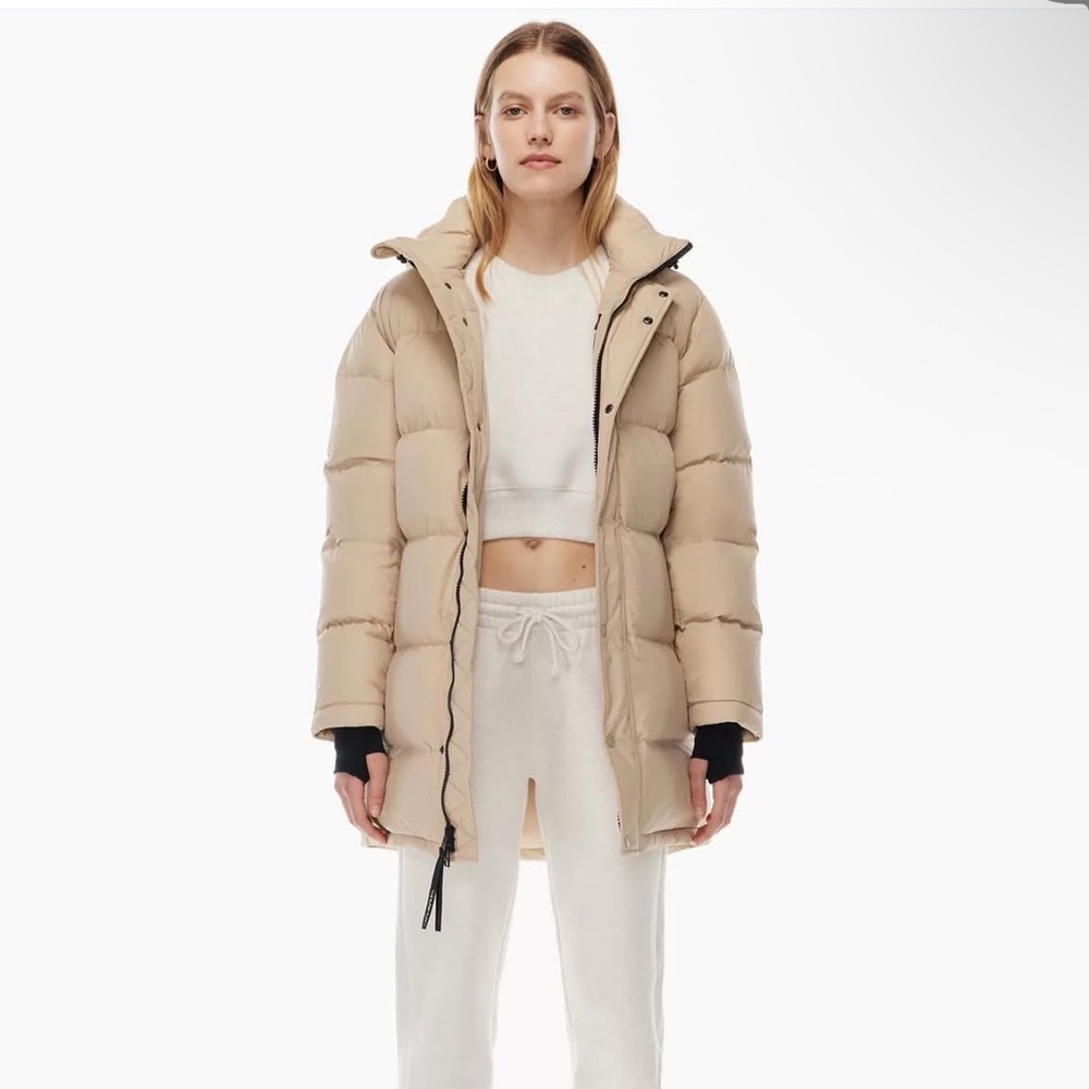 TNA The Super Puff Pale Pink Jacket